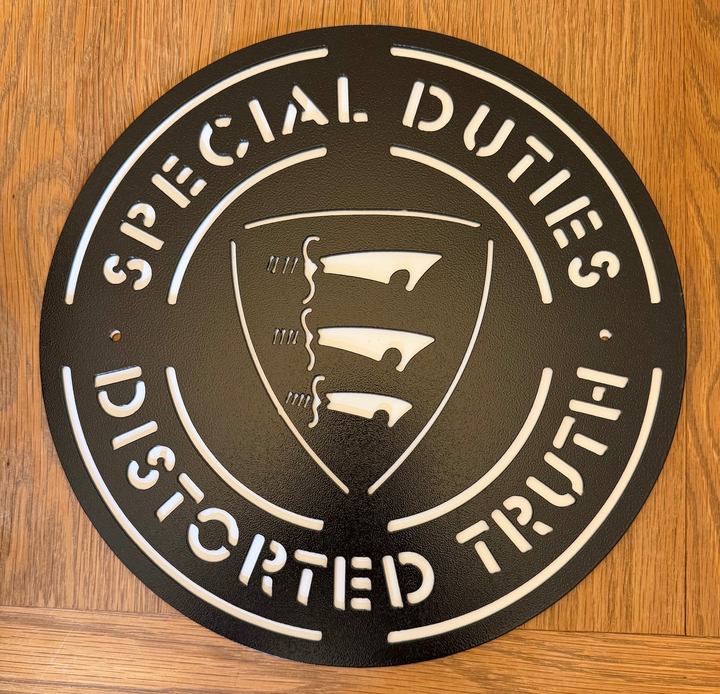 Distorted Truth Wall Art Plaque (Backing)