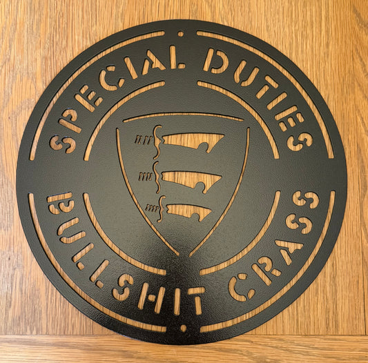 Bullshit Crass Wall Art Plaque (No Backing)