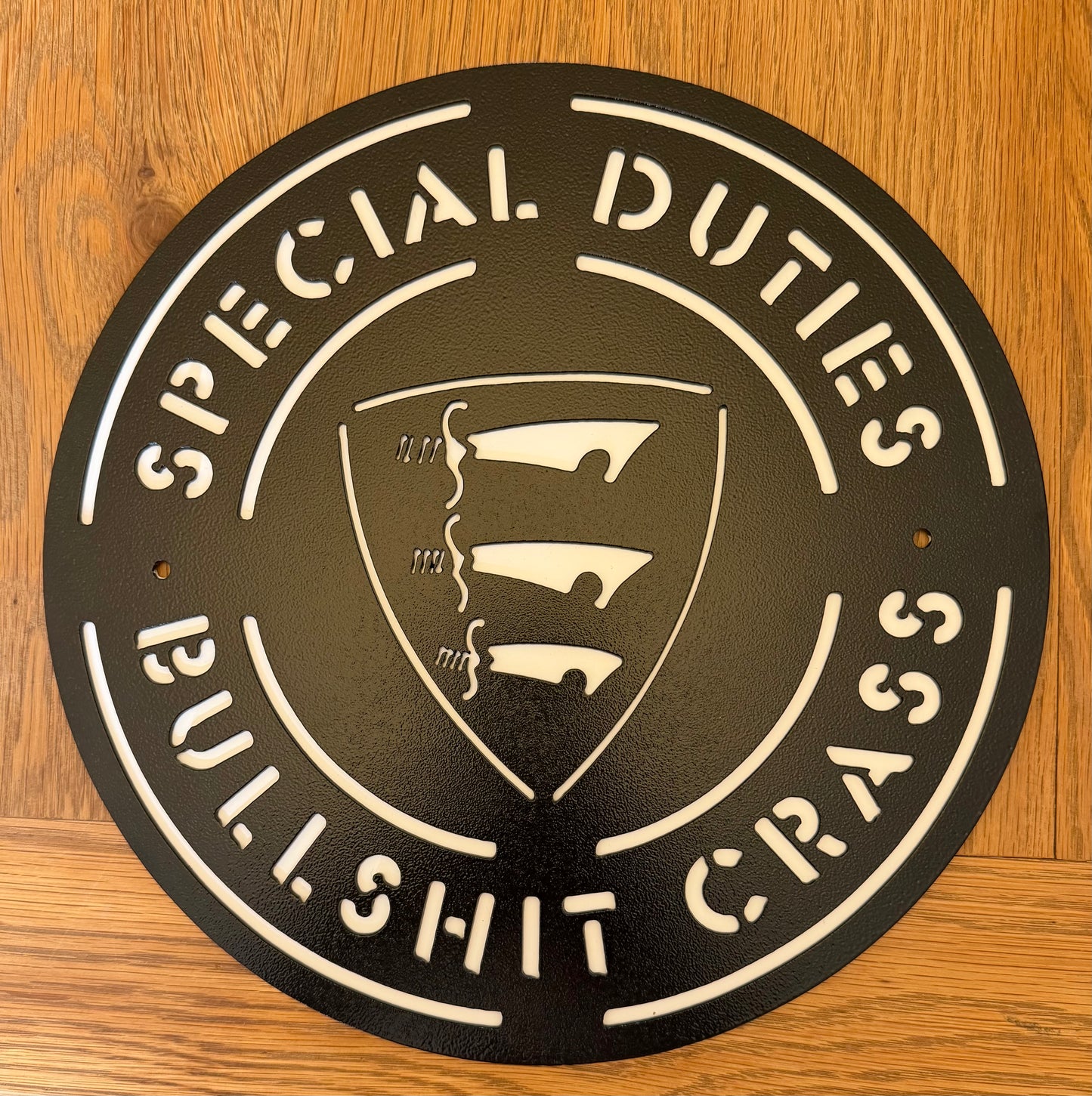 Bullshit Crass Wall Art Plaque (Backing)
